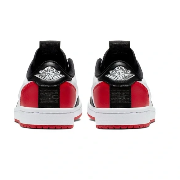 Nike Jordan 1 Retro Low Slip On Black White Red NBY AV3918-102 Women’s Size 9.5 - Picture 2 of 9